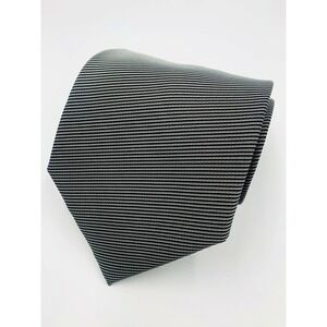 Elegant Black/Silver Boccola Men's Tie -‎ 58" x 3 7/8"